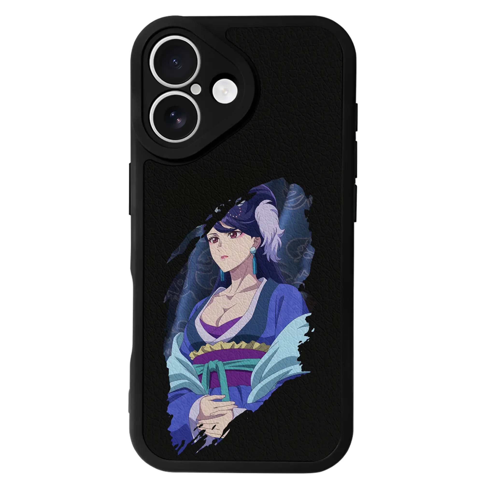 薬屋のひとりごと グッズ,梨花妃 - IPhone 16シリーズ対応 ・ シリコンスマホケース ・ レザー調 ・ 高精度フィット ・ 耐衝撃 ・ ワイヤレス充電対応 ・ 精密カット